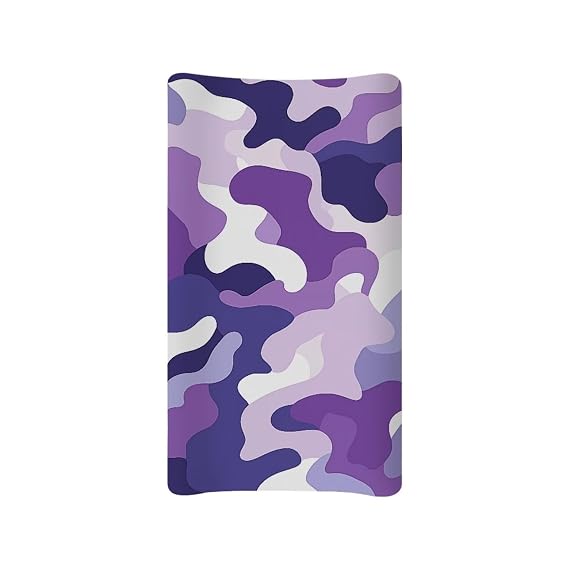 Microfiber Diaper Changing Table Sheets for Infants and Toddles Purple Camo Baby Changing Pad Cover Soft Breathable