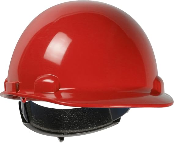 Dynamic Dom Cap Style Hard Hat, HDPE Shell, ANSI Type 1, Class E, 4-Point Suspension, Wheel Ratchet Adjustment, Sky Blue