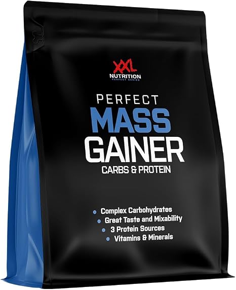 XXL Nutrition - Perfect Mass Gainer - Weight Gainer for Muscle Mass & Muscle Building - No Added Sugar - 5000 g - Cookies & Cream