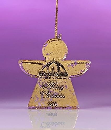 Glass Angel Christmas Ornament