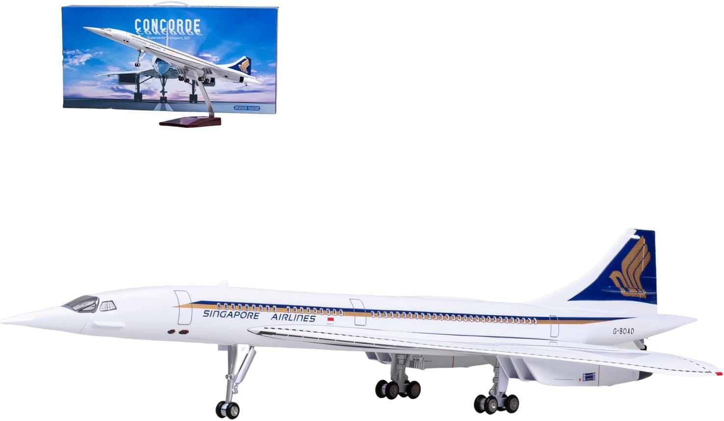 1125 Singapore Static Diecast Resin Aircraft Planes Model Kit Airline with Stand with Rotating Engine Fans Detachable Wheels Realistic Design for Collection Desktop Decor DisplayNo Light