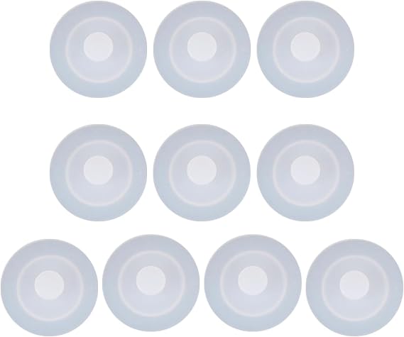 10 Pcs Bottle Seals,Silicone Bottle Seals,Water Bottles Tops Replacement Caps Reusable,Dust Proof Container,Lid Hole Straw Holes Rubber,Spill Protection,Milk Bottles Protectors for Travel,Leakproof