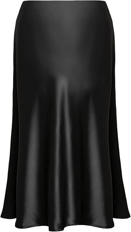 Basoteeuo Womens Skirts Chiffon Pleated High Waisted Maxi Elastic Waist A-Line Long Trendy Summer Casual Ladies Skirt