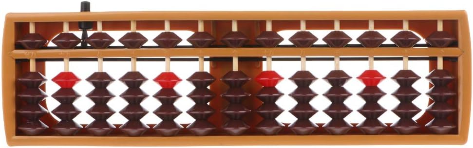 Portable Japanese 13 Digits Column Abacus Soroban Caculating School F