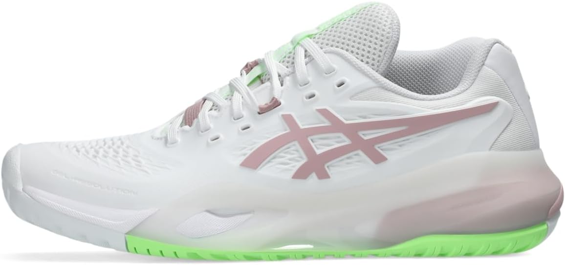 ASICS Women's Gel-Resolution X Tennis Shoe, White/Morganite, 10 Wide