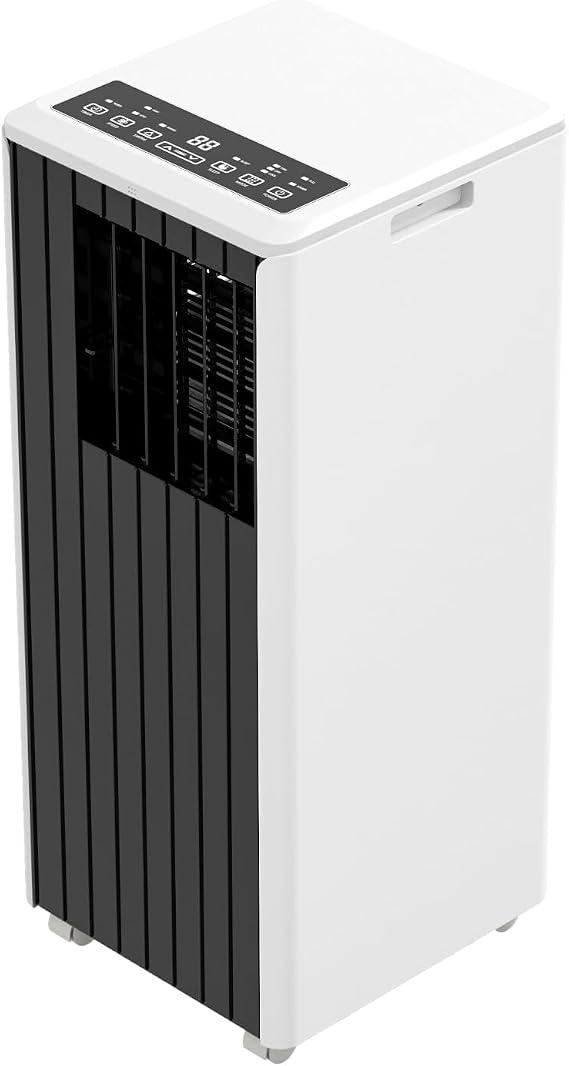 Portable Air Conditioner 8,000 BTU, 3-In-1 Compact Indoor AC Unit, Window Installation Kit & Remote Control for Room Up to 350 Sq. Ft.