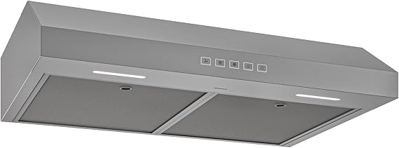 Broan-NuTone 30-Inch Under Cabinet Range Hood, ENERGY STAR, 350 Max Blower CFM, Stainless Steel