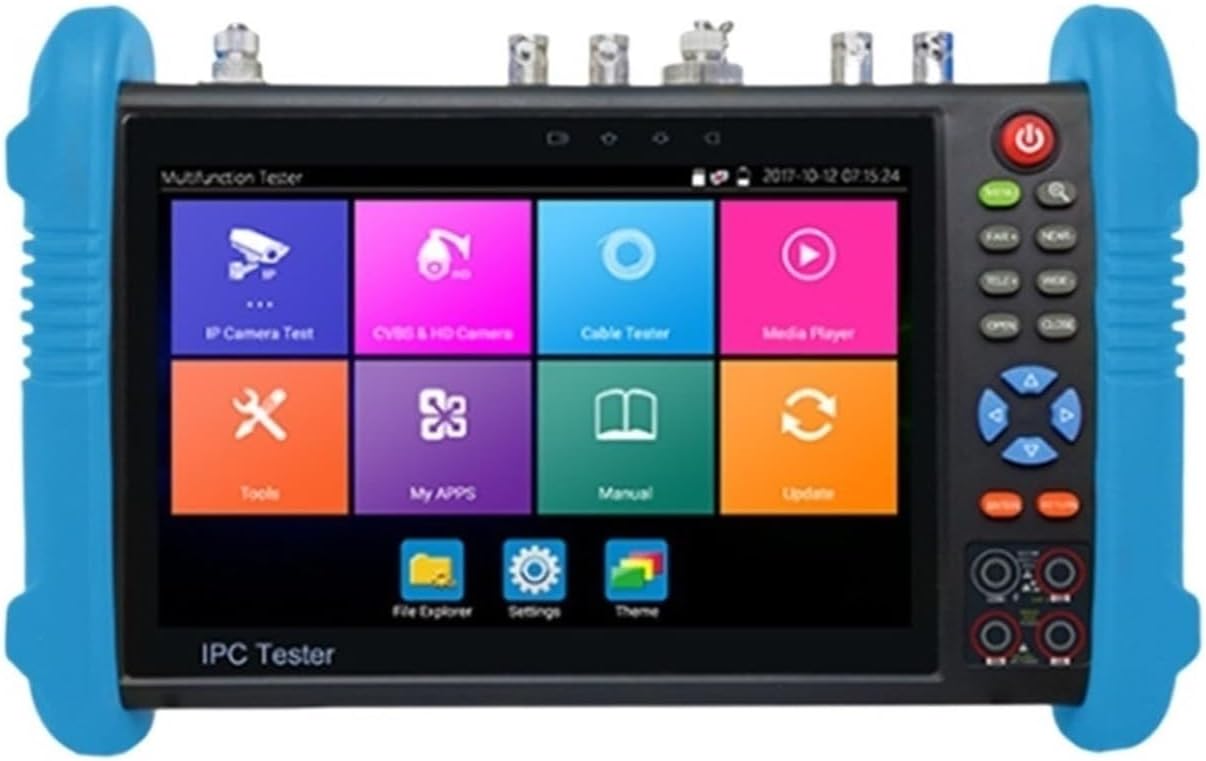IPC 9800 Plus CCTV Tester IP Camera Coaxial HD Test AHD CVI TVI Camera Tester PoE RJ45 Cable UTP TDR Tester 7inch,One-Click Detection9800CLMOVTADHS Plus