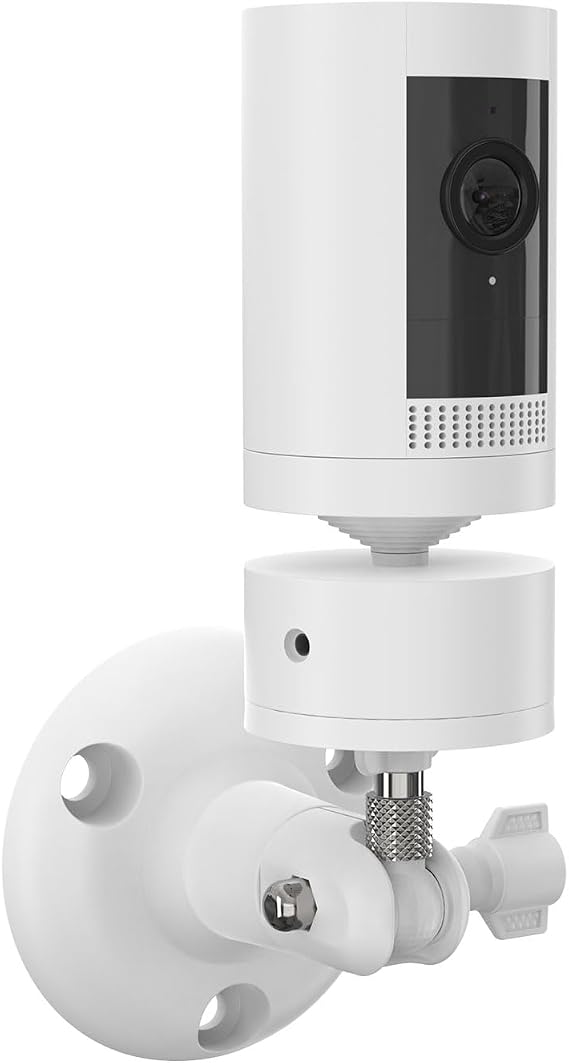 Adjustable Wall Mount Compatible with Pan Tilt Camera (1pack,White)