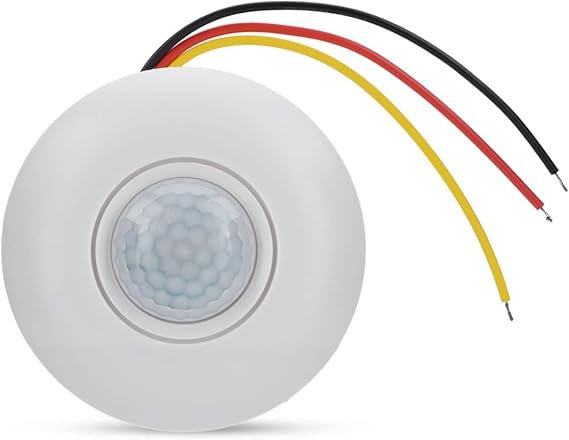 TDL-9958R 360 Infrared PIR Motion Sensor Detector Light Switch with Time Delay for LED Ceiling Light Intelligent Brightness Sensor Save Energy and High Sensitivity Automatic Control