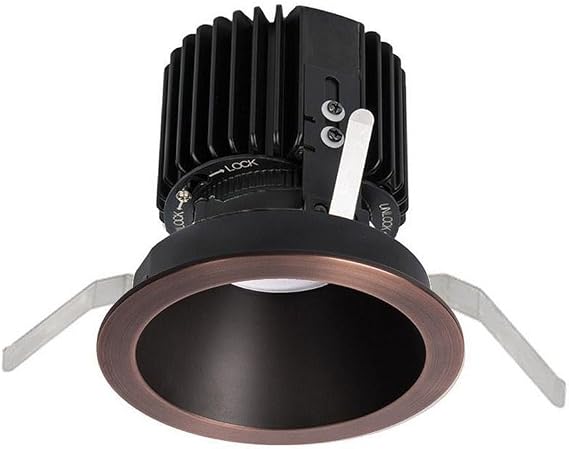 WAC Lighting R4RD2T-N927-CB Volta-36W 25 Degree 90CRI 1 LED Round Regressed Trim with in Contemporary Style-5.75 Inches Wide by 6.39 Inches High, Color Rendering Index: 90, Copper Bronze