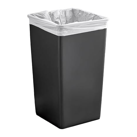 Heavy-Duty 50 Gallon Recycling Bin, Square Trash Can, Commercial Garbage Bin, Durable Waste Container, Waste Bin, Plastic Wastebasket for Garage, Restaurants, Office, Kitchen