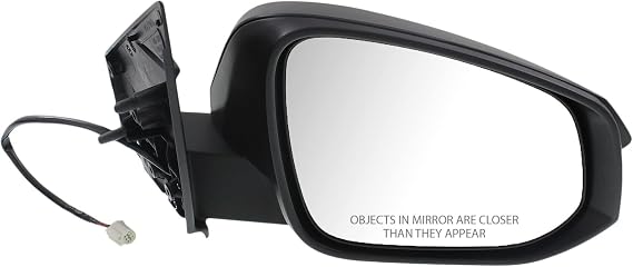 GO-PARTS - Power Mirror for Toyota RAV4 2013-2015, Right Passenger Side, Manual Folding, Non-Heated, Textured, Without Blind Spot Detection and Signal Light, Excluding EV Model, for JapanNorth