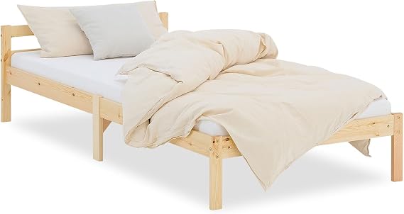 Homestyle4u 3' Solid Pine Wooden Single Children Daybed Wood Natural One Size