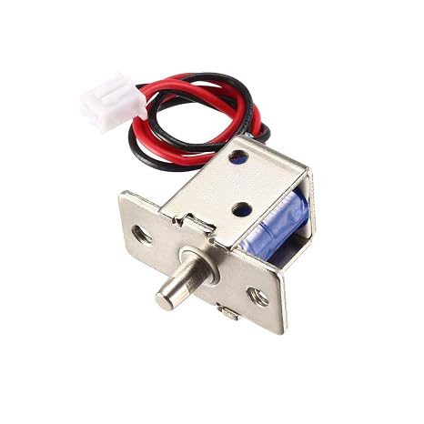 uxcell DC 12V 0.54A 4.5mm Mini Electromagnetic Solenoid Lock Push Pull Type for Electirc Door Lock