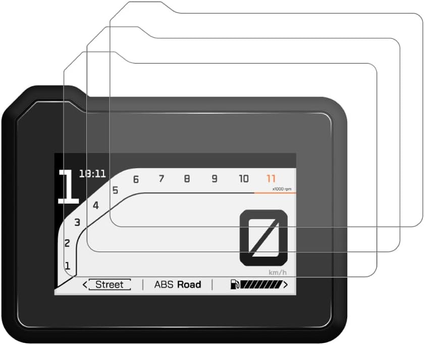 Speedo Angels GlareStop Dashboard Screen Protector compatible with HUSQVARNA SVARTPILEN 125/401/801 (2024-) 3 x Anti Glare