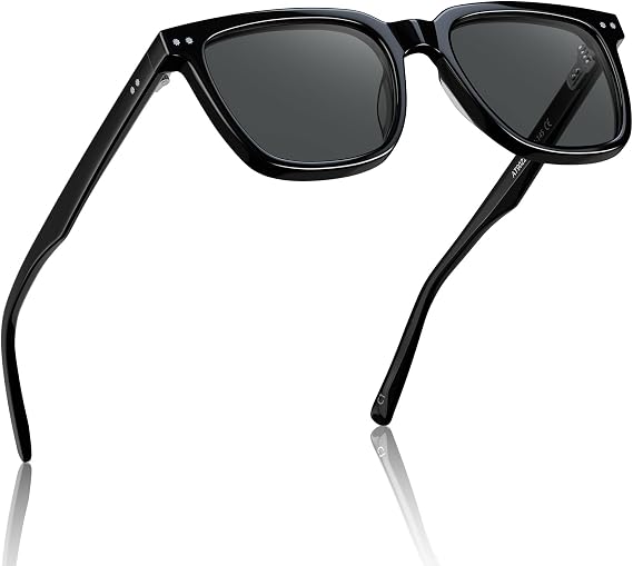 CARFIA Retro Square Acetate Polarized Sunglasses for Men CA9022