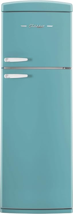 Unique Appliances Classic Retro 11 cu.ft. Top Freezer Refrigerator - Ocean Mist Turquoise