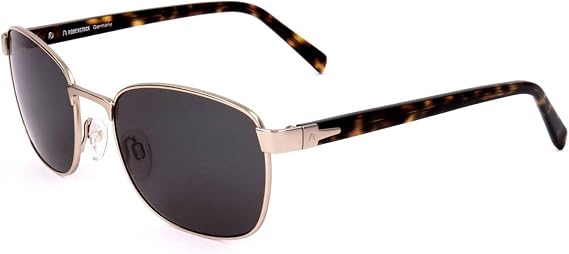 Rodenstock R1416 Mens/Womens Designer Full-rim 100% UVA & UVB Lenses Sunglasses/Sun Glasses (54-19-140, Gold/Havana)