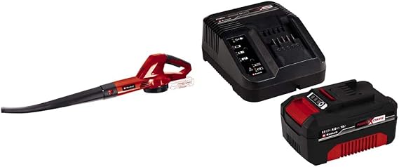 Einhell GC-CL 18 Li E - Solo, Akülü Yaprak Üfleme + Einhell 18V 4,0 Ah PXC Starter Kit, Akü & Şarj Cihazı