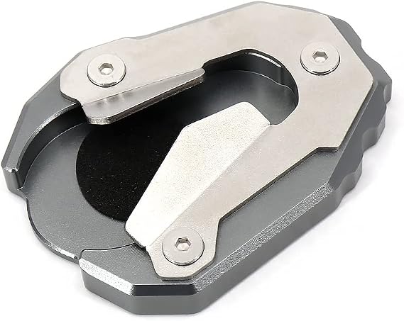 Kickstand Extension Plate Compatible With For Triumph Tiger 900 RALLY PRO/GT LOW 2021 2022 Motorcycle Left Side Stand Enlarge Support Pad (Grey)