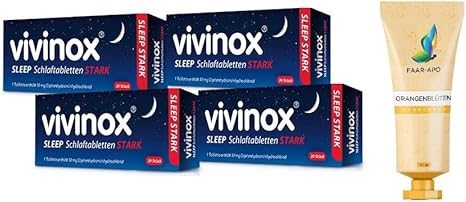 Faar-Apo Sleeping Tablets Stark 4 x 20 Tablets Economy Set Including Hand Cream