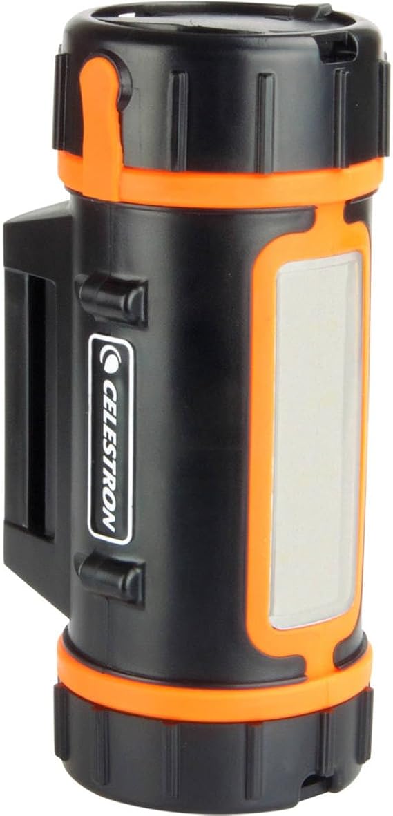 Celestron PowerTank Lithium 12V Rechargeable Telescope Battery Pack | Safe 12 V Power Supply for Telescopes, Rechargeable LiFePO4 Battery, Large 10-hr/86 Wh Capacity, Flashlight, 2 USB Ports