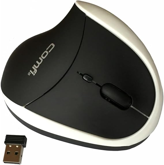 EM011-WW Comfi II Wireless Ergonomic Computer Mouse, White