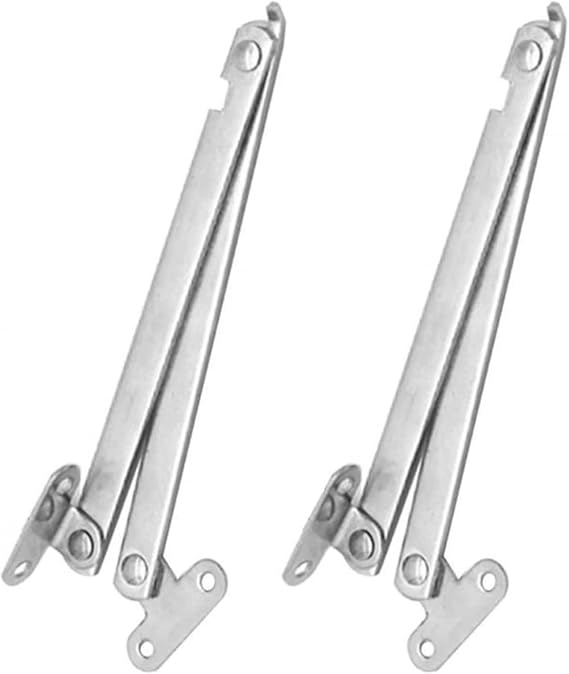 2pcs Left Right Set Folding Drop Front Desk Trunk Lid Support Stays Hinges DIY,Rugged