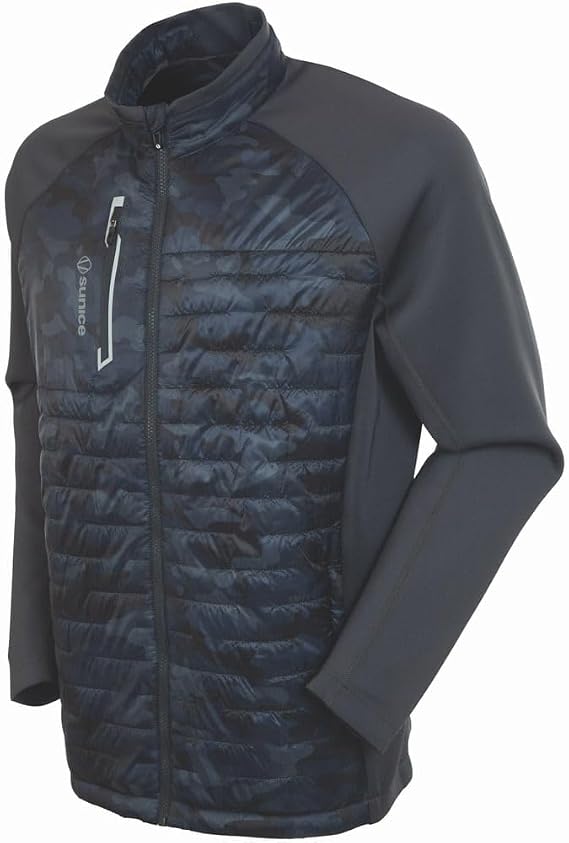 Sunice Performance Apparel - Hamilton Mens Windproof Full Zip Ultra-Lightweight Water Repellent Thermal Jacket
