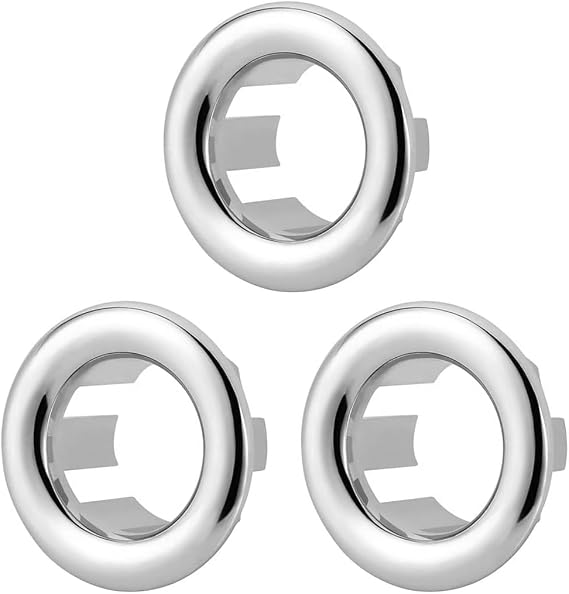 LICQIC Bathroom Sink Overflow Ring, Round Basin Overflow Trim