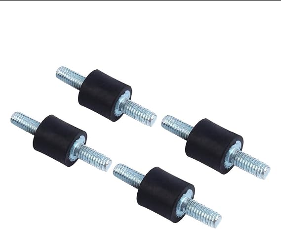 M4 Rubber Mounts Shock Absorbers Anti Vibration Silentblock Car Boat Bobbins, Pack of 4 (M4 10x10mm)