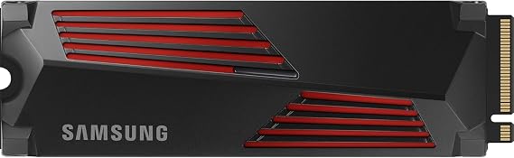 Samsung 990 Pro MZ-V9P1T0CW Disque SSD Interne avec dissipateur NVMe M.2 PCIe 4.0, 1 to