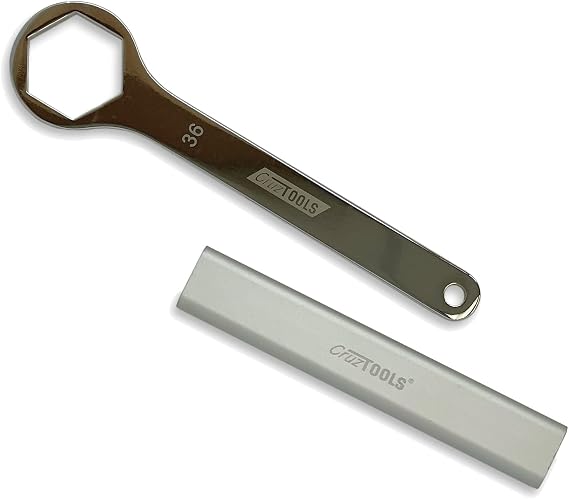 CruzTOOLS AW36X 36mm Axle Wrench w/Extension Handle for Harley-Davidson Pan America, H-D Baggers 08-Present, Indian FTR