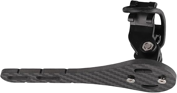 Bike Computer Mount 15g Lightweight Composite Material for Mountain Gravel Road - Wahoo Mount with Shock Absorption Tool Free Installation Centralized View 3 Bases Included
