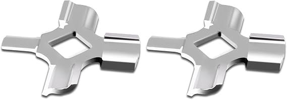 Antree Stainless Steel Meat Grinder Grinding Blades for Stand Mixer and Meat Grinder Attachment, 2 sharp blades