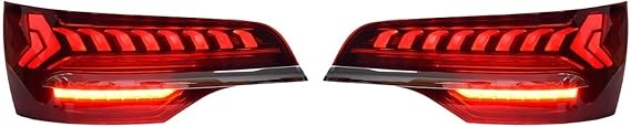 Car Styling Tail Lamp Compatible For Q7 Tail Lights 2006-2015 Q7 Tail Light DRL Brake Reverse Stop Lamp Automotive Accessories(For Orignal Halogen)
