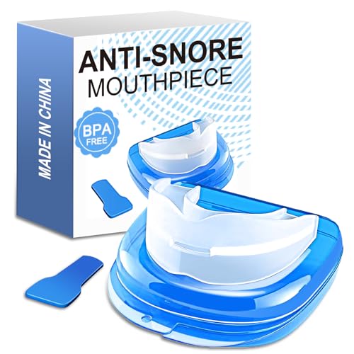 Anti Snoring Mouthpiece & Mouthguard, Adjustable Anti Snoring Devices for Sleep, Reusable Adjustable & Comfortable Mouth Guard for Men Women 1 Pack