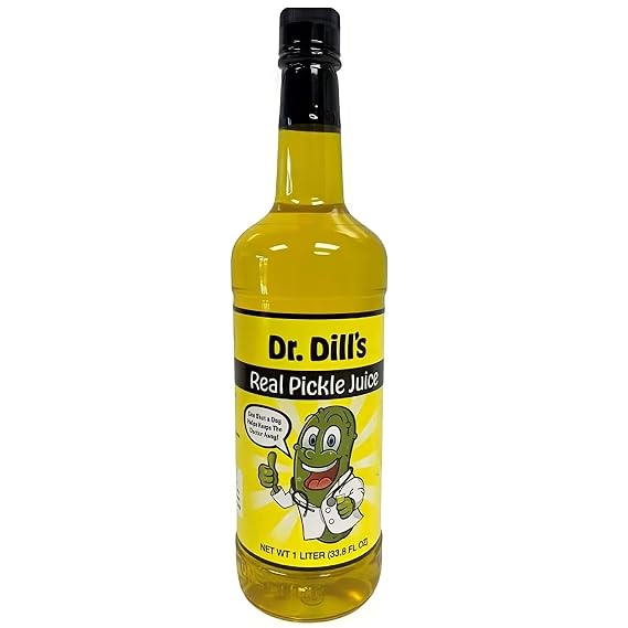 Dr. Dill Pickle Juice Pure Pickle Brine Drink, Refreshing Savory Juice for Cocktails, Chasers, Hydration & Pickle Lovers