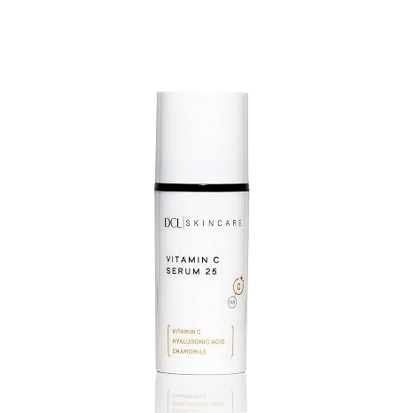 DCL Skincare Vitamin C Serum 25 with Ethyl Ascorbic Acid & Hyaluronic Acid, 1 fl oz