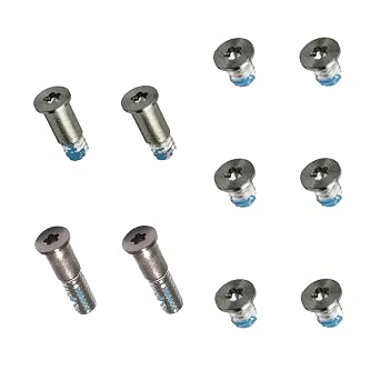 Bottom Case Screws 10 pcs Replacement for MacBook Air 13" Retina (Late 2018 - Mid 2019) A1932, (Early 2020) A2179 and (Late 2020) A2337 (Silver)