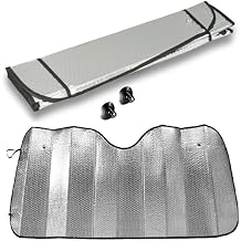 Car Windshield Sunshade Auto Metallized Aluminum Foldable Sunscreen Sunshade 140x70c