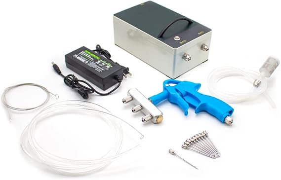 Electric Injector Meat Processor Electric Meat Saline Syringe Pump High Pressure Bacon Pump Gun with 316 Stainless Steel Needle (3 Needle Set)