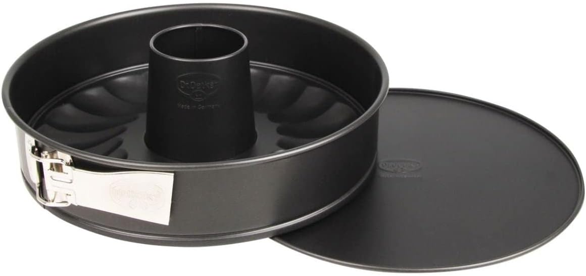 Dr. Oetker Tradition 26 cm 2-Base Non-Stick Bakeware Springform, Black