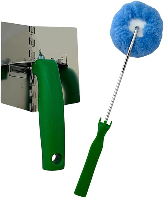 Medusa Stainless Steel Adjustable Drywall Angle Tool with Two in One Reversable Blade with Angle Taping Mud roller with Replaceable Head