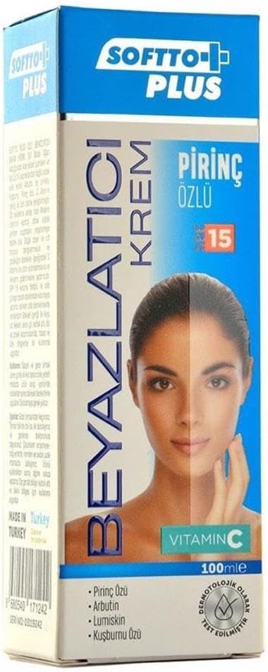 Softto Plus Pirinç Özlü Beyazlatıcı Krem 100 ml