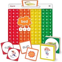 CVC Word Games,Learn to Read in Weeks,Multisensory Reading & Phonics Game Ideal for Pre Kinderarten to 1st Grade-Homeschool Supplies-with 88 CVC Cards