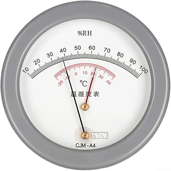 Analog Thermohygrometer WS-1 Using Physical Hair Expansion for Humidity Detection and Mercury-Free Temp Reading
