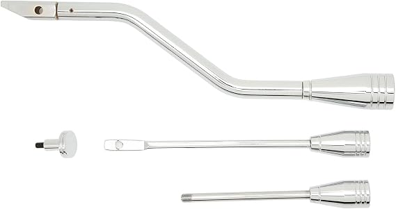 Qiilu Shifter Lever Turn Signal Hazard Tilt Kit, Stainless, Plated, Polishing, Rustproof, High Strength, Levers with Sheath
