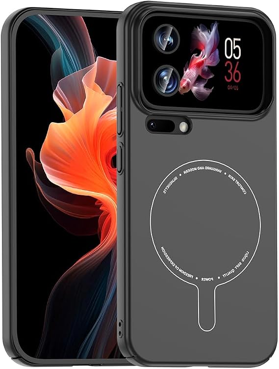Coverzone Xiaomi 17 Pro Max ile Uyumlu M-Safe Şarj Özellikli Kamera Korumalı Elio Sert PC Kapak Ultra İnce Mat Yüzey Manyetik Şarj Destekli Koruyucu Mi 17 Pro Max için Kılıf Siyah